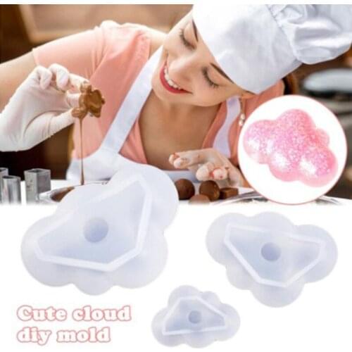 Cute Clouds DIY Mould Big And Small Clouds Mirror Silica Mould Special Shape Mold Favorite Mould