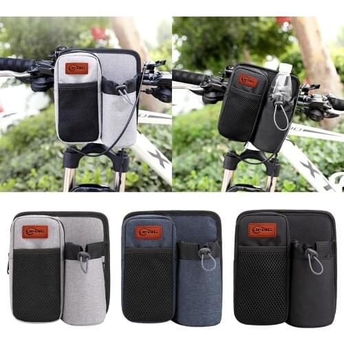 Bike Handlebar Bag Front Storage Bag Organizer Zip Case Cycling Riding Pouch