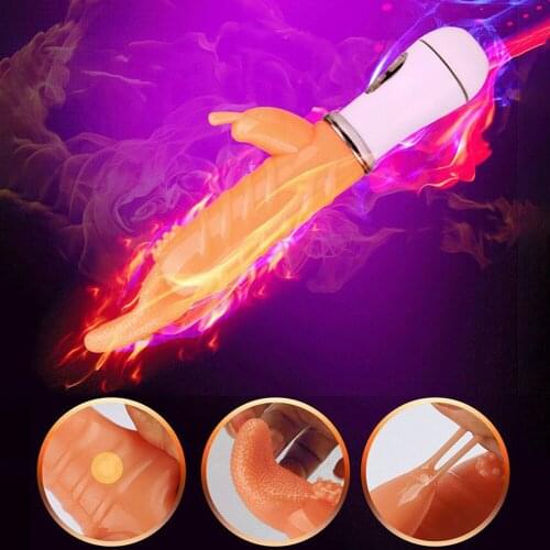 Triple Frequency Magic Tongue Vibrator Vagina Gspot Massage Masturbation Stimulate Clitoris Orgasm Adult Sex Toys For Women