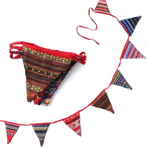 Outdoor 8 triangle Flag Knife camping decoration tent hanging rope national Wind flag