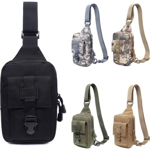 Outdoor Tactical Chest Bag Traveling Climbing Backpack Hunting Single Shoulder Diagonal Bag For Sport Camping Hiking