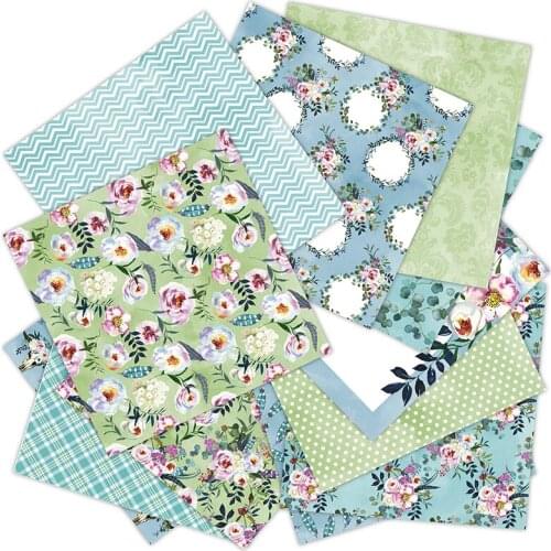 ZFPARTY 12pcs 6" Single-side Printed Love flower pattern creative papercraft art paper handmade scrapbooking kit set book