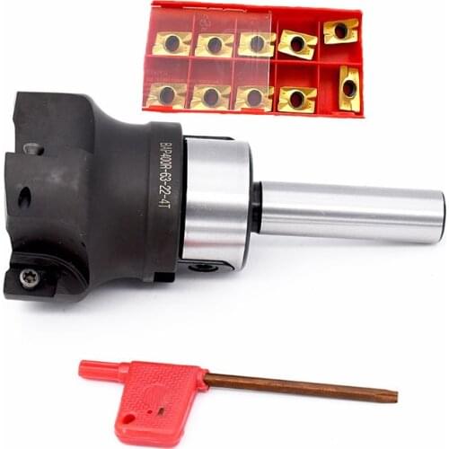 1set C3/4 C12 C16 20 FMB22+BAP300R 50mm 63 Cutter Head+10pcs apmt1135 Carbide Inserts Face Milling cutter shell end mill adapter