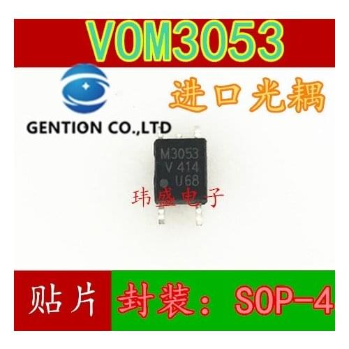 10PCS VOM3053 SOP-4 VOM3053T VOD223T FODM3053 FODM3053 in stock 100% new and original