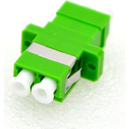 100pcs New Optic Fiber Adapter Connector LC APC Single Mode Fiber Optic Coupler Flange Connector Free Shipping To Brazil