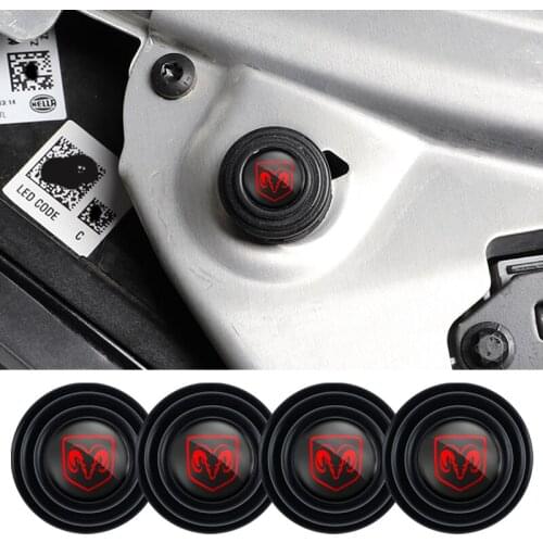 4Pcs Car Door Shock Absorption Gasket Stickers For Dodge Journey Charger Ram 1500 Caliber Nitro Caravan Avenger Dart Challenger