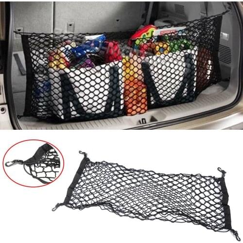 Car Auto Rear Trunk Back Seat Elastic String Net Mesh Storage Bag Pocket Cage