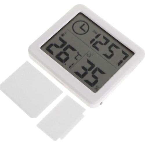 Automatic Electronic Temperature&Humidity Monitor Clock 3.2" LCD Digital Screen