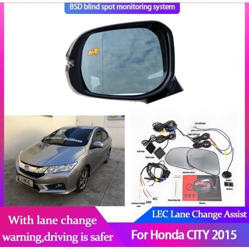 Car Blind Spot Mirror Radar Detection System for Honda CITY 2015 BSA BSM BSD Blind Monitoring Assistant Driving Security