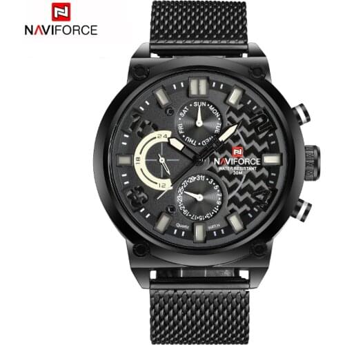 CHRONOGRAPH 24 Hours Function Sport Watch Stainless Steel Band Luxury Men Watch Men Top Brand Military Watch relogio masculino