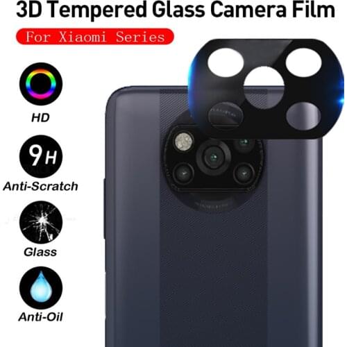 3D Curved Back Camera Case For Xiaomi poco x3 Pro nfc f x 3 f3 m3 pocox3 pocof3 Rear Lens Ring Tempered Glass Protective Cover