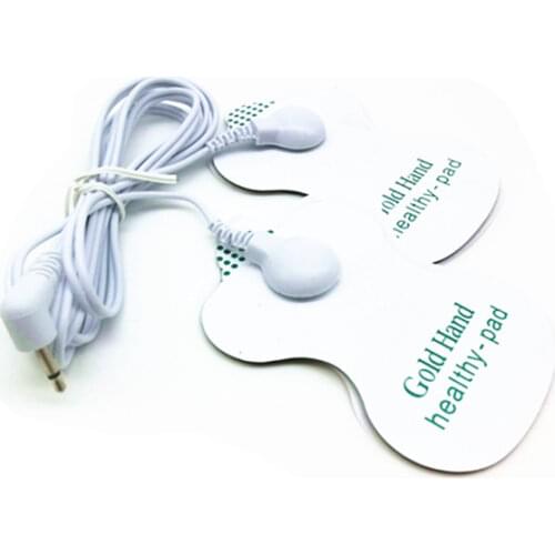 Extra Accessory 2.5mm 2 Way Snap Electrode Leading Wire Conductive Cable with Elctro Gel Pad Sticker for Digital Tens Therapy Ma