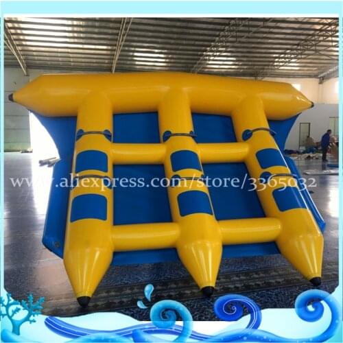 Guangzhou Flying Fish Inflatable Towable 6 Persons Fly Fish Banana Boat Water Sports Games