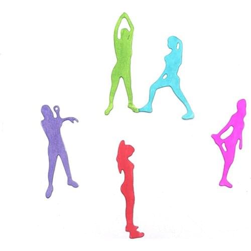 Julyarts 5pcs Girl Scrapbook Album Metal Cutting Dies For DIY Scrapbooking Album Paper Card Embossing