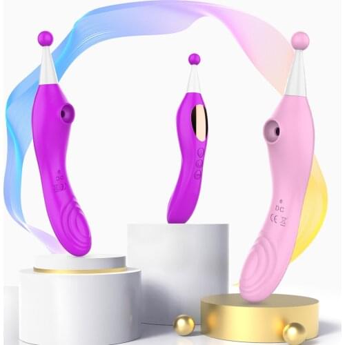Clitoris Vagina Stimulator Clit Sucker Vibrator Nipple Sucking Sex Oral Licking Blowjob Tongue Vibrating Sex Toys for Women