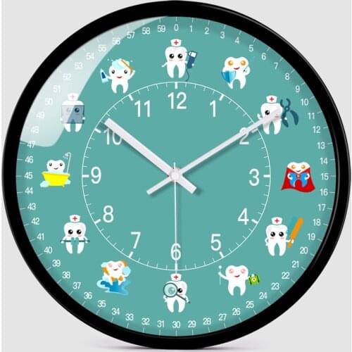 Cute Clocks Hang Up on Wall Fashion Watch Wall Stickers Home Decor Living Room Cartoon Clocks for Bedroom Housewarming Gift