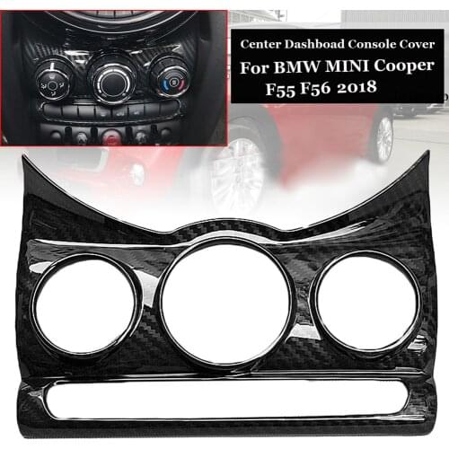 ABS Plastic Car Center Console Trim Cover Dashboad Car Carbon Fiber Styling For BMW MINI Cooper F55 F56 Car Accessories