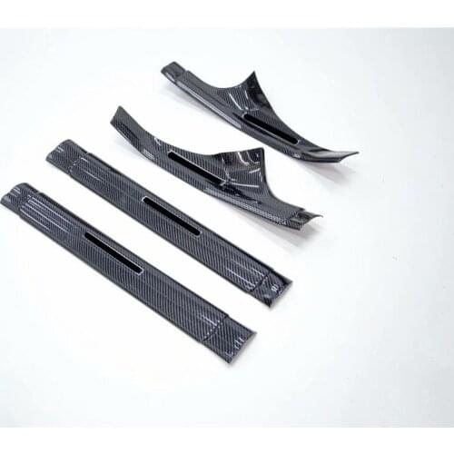 Carbon Fiber Look Door Sill Scuff Plate Guard Sills Protector Trim For BMW 4 Series F36 2014-2019