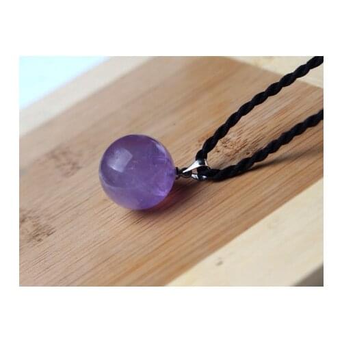 New fashion natural purple crystal ball, purple crystal ball pendant, necklace household decoration