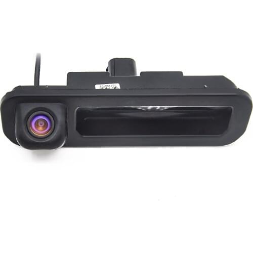 Aftermarket button switch trunk handle Backup Rear View CCD Car Reverse Camera reversing parking camera For Ford Focus 2012
