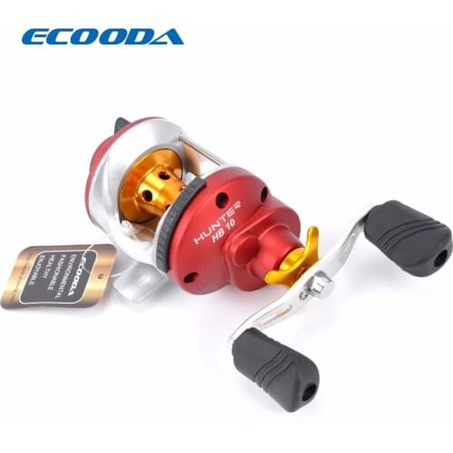 ECOODA Hunter High Speed Small Size Bait Casting Trolling Reel 2.5kg Drag Power 6.1:1 Ice Fishing Reel HB10 Right Hand
