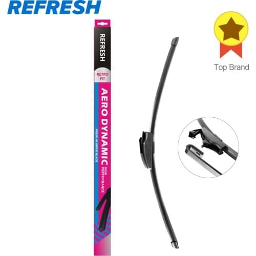 REFRESH Aerodynamic Windscreen Wiper Blade Fit Standard Hook Arms for Toyota Corolla KIA Sportage Honda CRV - ( Pack of 1 )