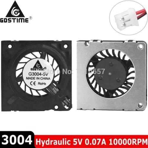NEW 3004 Slim Micro Blower 30mm 5V 2Pin Hydraulic 30x30x4MM 3CM DC Cooling Fan for 3D Printer Humidifier Mini Projector RC Model