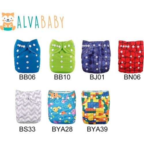 Alvababy 1pc Bamboo Diaper with 1pc 5 layers Bamboo Insert Free Shipping