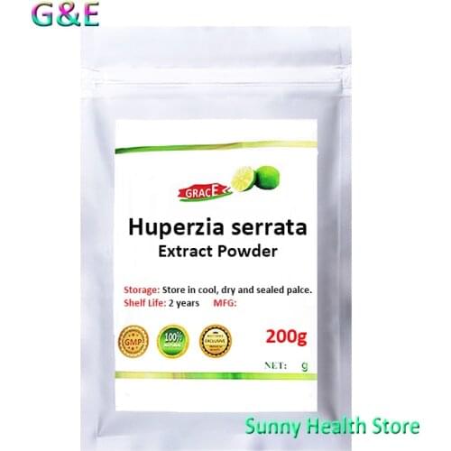High quality organic Huperzine extract powder,Huperzia serrata Extract,Huperzia Bernh,improves memory, free shipping