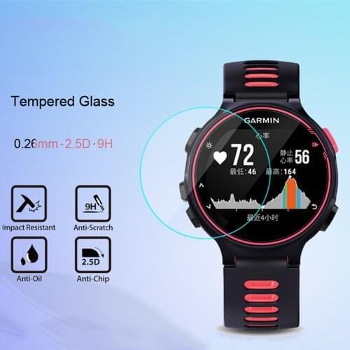 5PCS Tempered Glass for Garmin Forerunner 735XT Watch Screen Film Guard Protector 9H 2.5D Premium For Garmin 735 XT Smart Watch