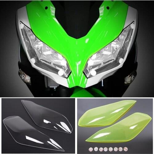For Kawasaki Versys 1000 650 2015 2016 2017 2018 2019 Motorcycle Front Headlight Screen Cover Protector Acrylic Lens Shield New