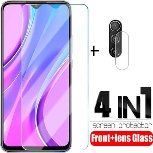 4-in-1 For Xiaomi Redmi 9A Glass For Redmi 9 9A Tempered Glass HD Protective Glass Screen Protector For Redmi 9A 9C 9 Lens Glass