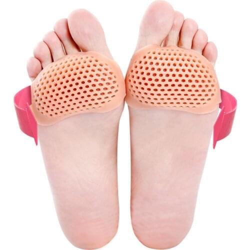 2pcs Forefoot Pad Shoes Cushion High Heel Elastic Silicone Gel Insoles Orthotic Arch Support Protection Pads
