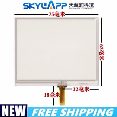 3.5''inch touch screen PDA handheld device mp4 navigator touch Panel Glass external screen LQ035Q1DG04 75mm*62mm Free shipping