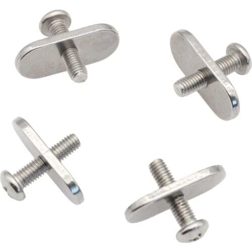 4 Pcs 304 Stainless Steel Kayak Rail/Track Screws & Track Nuts Hardware Gear Mounting Replacement Kit for Kayaks