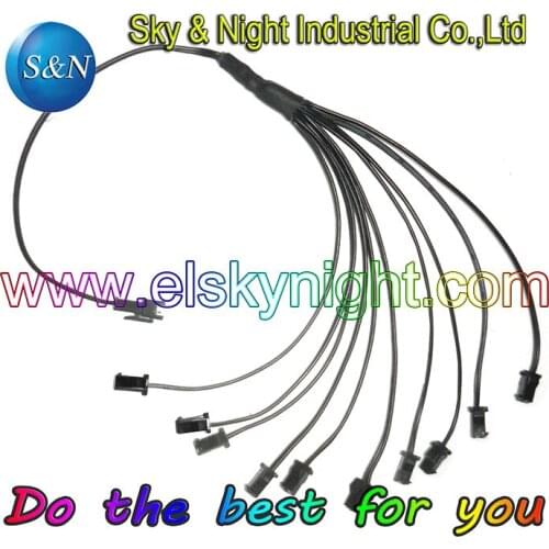 5 pcs/Lot) EL Wire One in ten Splitter+Free shipping