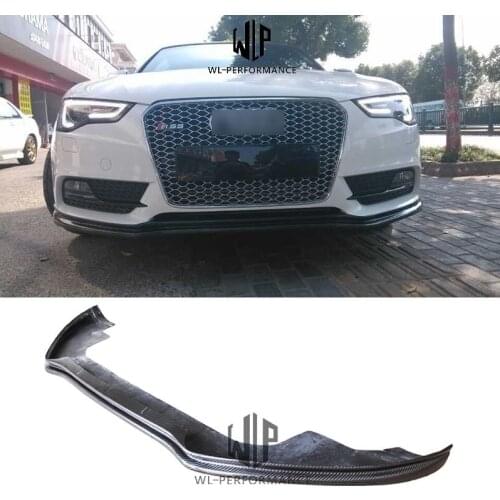 A5 High Quality Carbon Fiber Front Lip Splitter Car Styling For Audi A5 standard bumper Car Body Kit 2012-2016