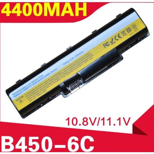 B450 4400mAh Laptop Battery for Lenovo B450 L09M6Y21 L09S6Y21 B450A B450L
