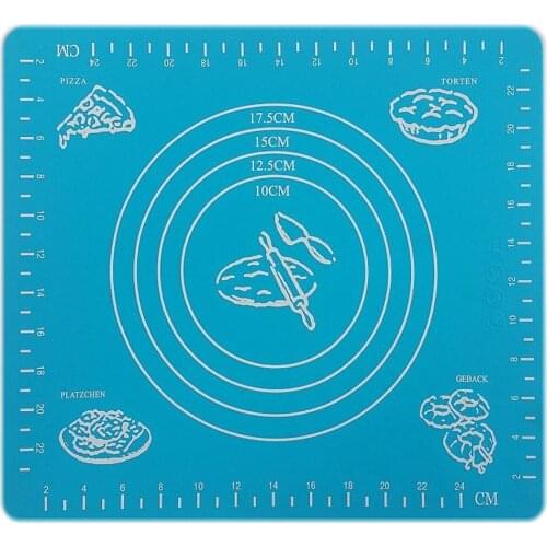 Non-Stick Silicone Baking Mat Pad Sheet Baking Pastry Tools Rolling Mat Bakeware Mat for Cake Cookie Macaron