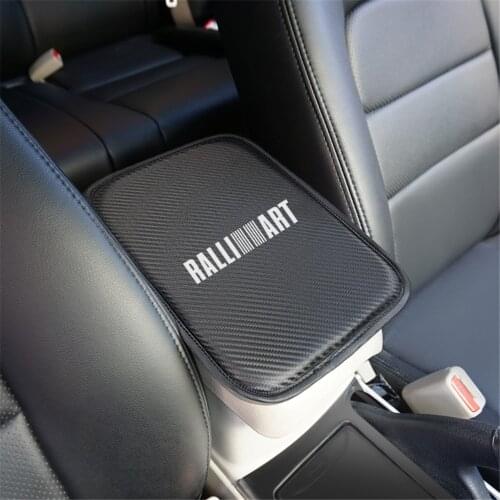 Car Styling for Mitsubishi Lancer 10 RalliArt asx lancer outlander pajero Car Armrest Pad Covers Storage Protection Cushion 1pcs