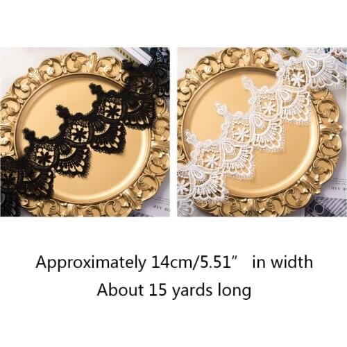 White Handmade Lace Jewelry Patchwork Material Lace Ribbon DIYSewing Garment Accessories Bouquet Lace Ribbon Table Decor