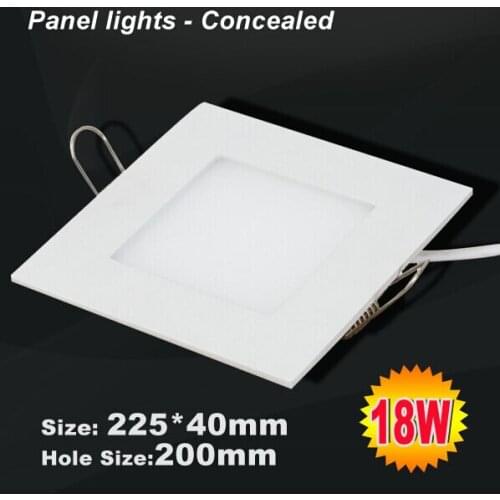 Free shipping High quality 18w 2835 smd led ceiling light for hotal & home lighting 1600lm AC85-265v led panel light white