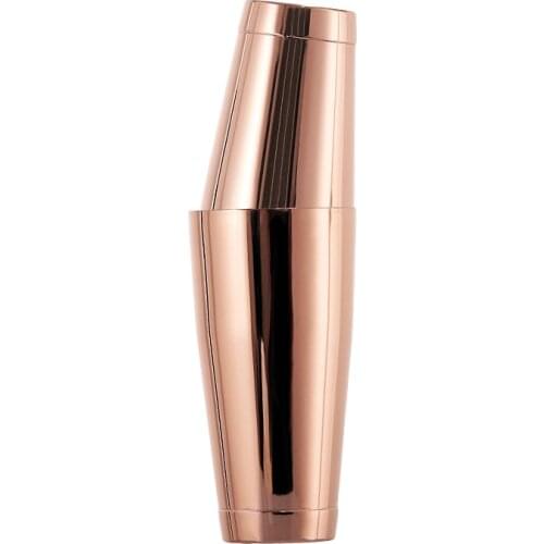 Stainless Steel Boston Shaker Tin Cup Cocktail Bar Shakers with Heavy-Base in Gold, Black,Copper, Polished Stainless Steel