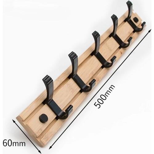 Wood wall hooks coat rack crochet Clothes Hook Hanger Adhesive Hook corner shelf Bamboo floating shelf Bedroom shelves