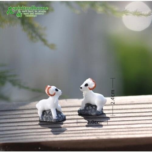 2pcs Lovely Poultry Animals Simulation Goat figure miniatures Sheep Model Action Figure Figurines Education Kids Toy