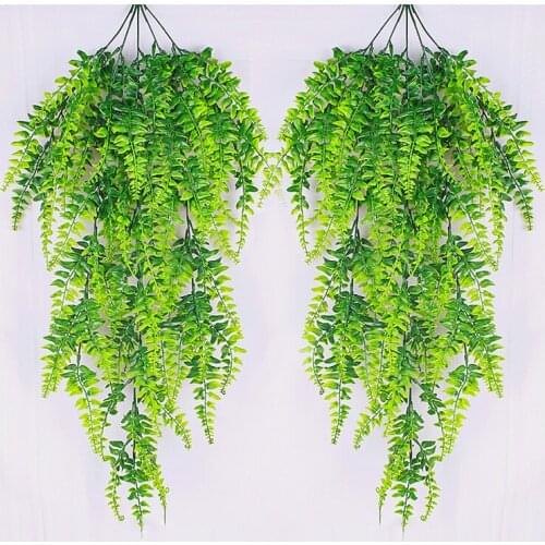 2pcs 80cm Artificial Hanging Vines Ferns Plants Fake Ivy Leaves Wall Decoration