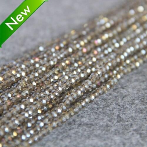 Beautiful Accessories 3x4mm Faceted Gray AB+ colorful glass Crystal beads loose 150pcs DIY Jewelry making design wholesale