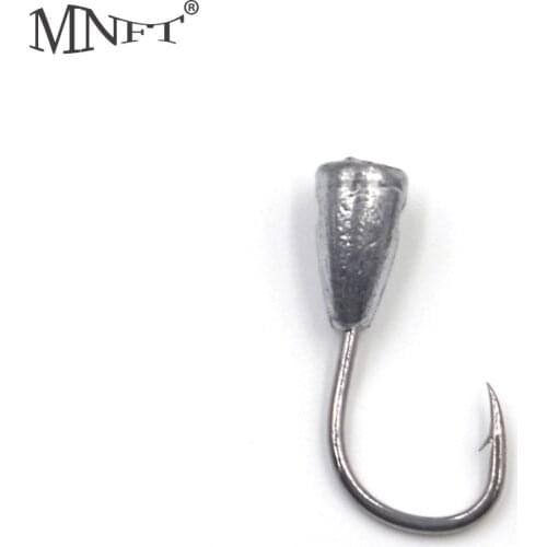 MNFT 30PCS 1-8# High Carbon Steel Fishing hooks Overturned Hook Tin Jig Head Stand Hooks Carp Carassius Barbed Fish hook