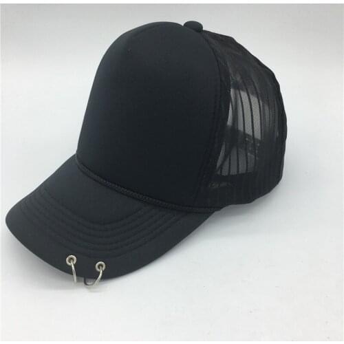 Fashion 2019 new style hot selling iron ring Net cap adjustable GD Baseball hat 100%handmade iron rings