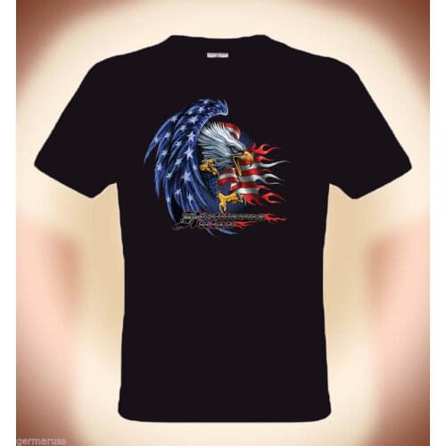 2019 Men T Shirt Fashion O-Neck Tshirt Homme Biker / Western T-Shirt ""Righteous Rule"" Short Sleeve Shirts